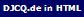 DJCQ.de in HTML